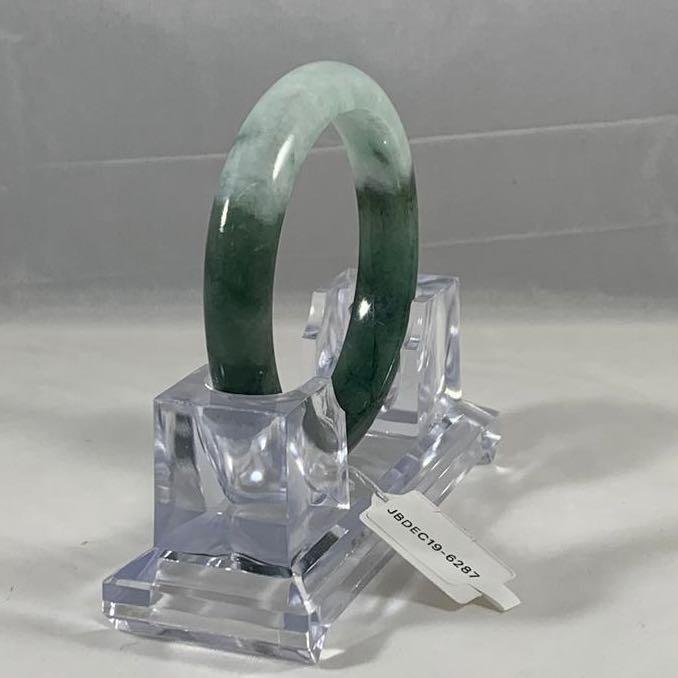 Grade A Natural Jade Bangle with certificate #6287