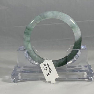 Grade A Natural Jade Bangle with certificate #6289