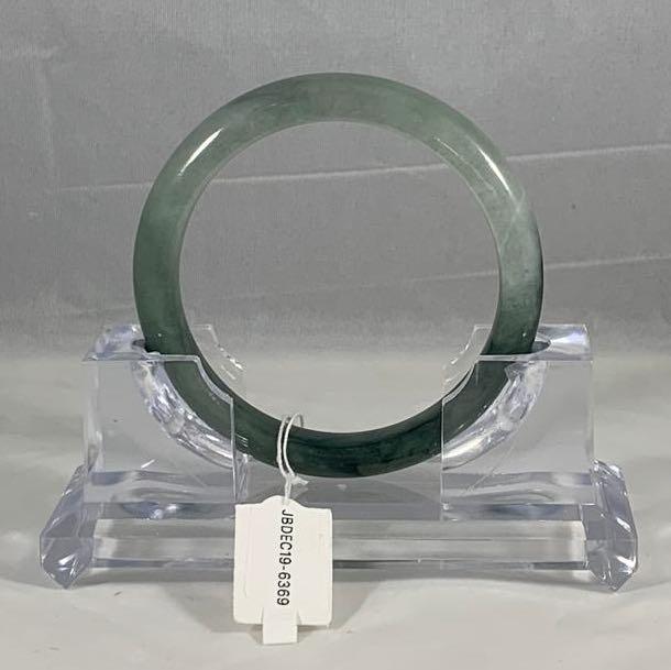 Grade A Natural Jade Bangle with certificate #6369