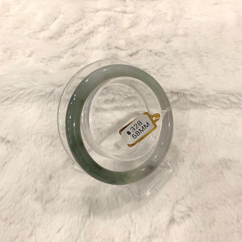 Grade A Natural Jade Bangle with certificate #2689