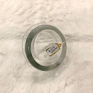 Grade A Natural Jade Bangle with certificate #2689