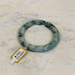 Grade A Natural Jade Bangle with certificate #3980