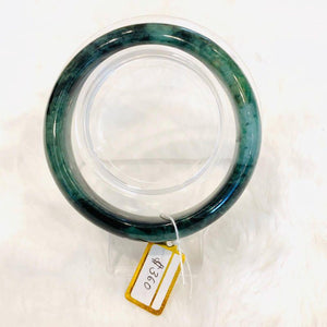 Grade A Natural Jade Bangle with certificate #4012