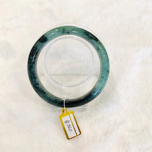 Grade A Natural Jade Bangle with certificate #4019
