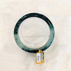 Grade A Natural Jade Bangle with certificate #4020