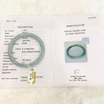 Load image into Gallery viewer, Grade A Natural Jade Bangle with certificate #4037

