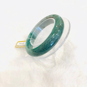Grade A Natural Jade Bangle with certificate #4053