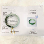 Load image into Gallery viewer, Grade A Natural Jade Bangle with certificate #4056
