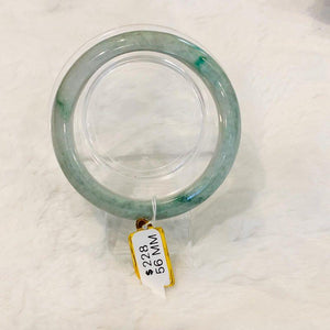 Grade A Natural Jade Bangle with certificate #4059