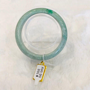 Grade A Natural Jade Bangle with certificate #4061