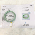 Load image into Gallery viewer, Grade A Natural Jade Bangle with certificate #4061
