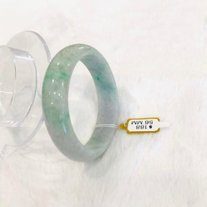 Grade A Natural Jade Bangle with certificate #4062