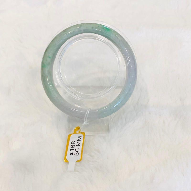 Grade A Natural Jade Bangle with certificate #4062