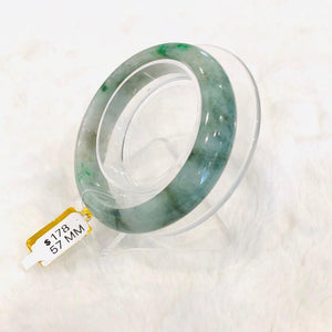 Grade A Natural Jade Bangle with certificate #4065