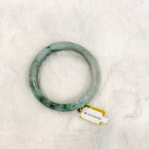 Grade A Natural Jade Bangle with certificate #4065