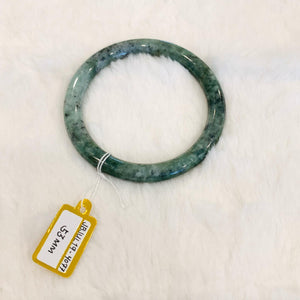 Grade A Natural Jade Bangle with certificate #4077