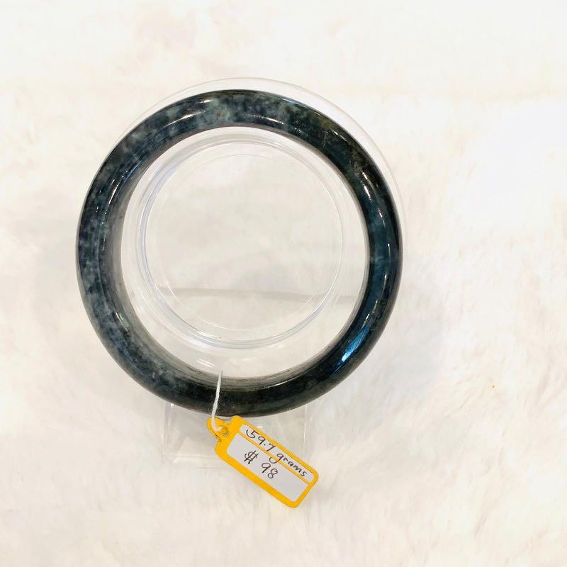 Grade A Natural Jade Bangle with certificate #4078