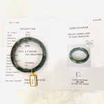 Load image into Gallery viewer, Grade A Natural Jade Bangle with certificate #4078
