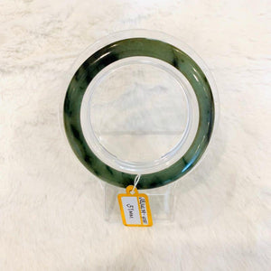 Grade A Natural Jade Bangle with certificate #4081