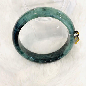 Grade A Natural Jade Bangle with certificate #4083