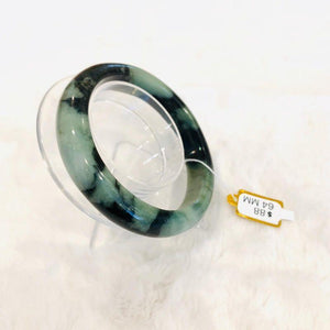 Grade A Natural Jade Bangle with certificate #4106