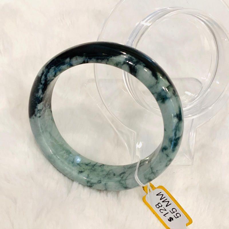 Grade A Natural Jade Bangle with certificate #4111