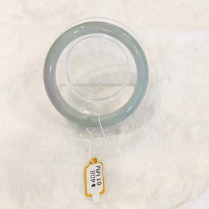 Grade A Natural Jade Bangle with certificate #4118