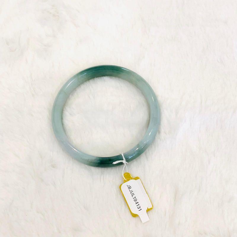 Grade A Natural Jade Bangle with certificate #4131