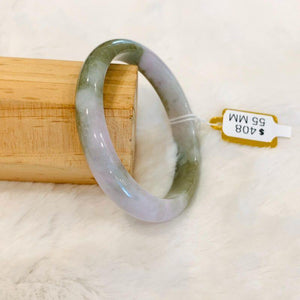 Grade A Natural Jade Bangle with certificate #4140