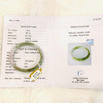 Load image into Gallery viewer, Grade A Natural Jade Bangle with certificate #4140
