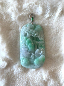 A Grade Jade Scenery Pendant