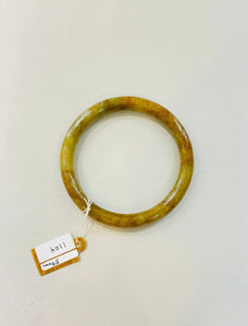 Grade A Natural Jade Bangle with certificate #1104