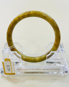 Grade A Natural Jade Bangle with certificate #1104