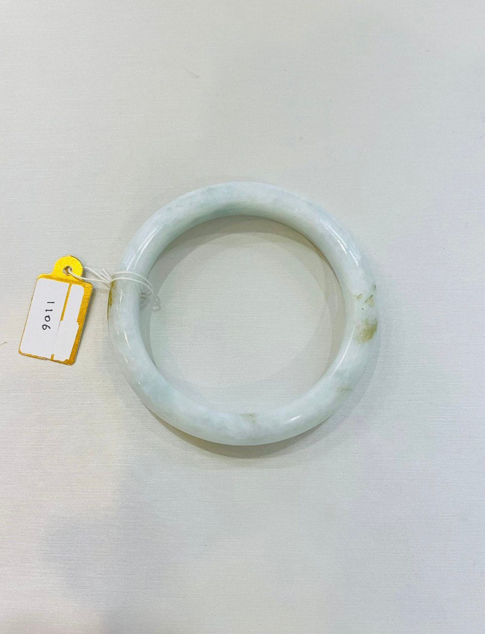 Grade A Natural Jade Bangle with certificate #1106