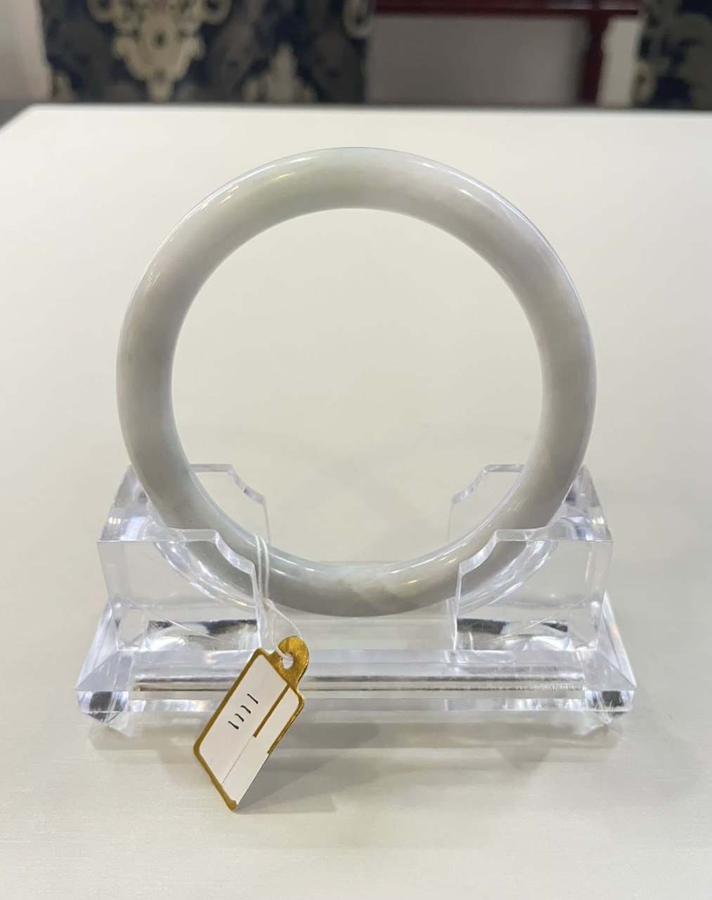 Grade A Natural Jade Bangle with certificate #1111