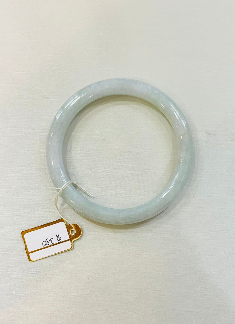 Grade A Natural Jade Bangle with certificate #1115